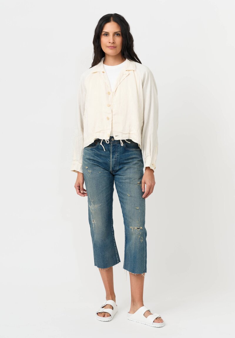 Cottle "Singin' In The Rain" Hemp & Cotton Jacket in Ecru