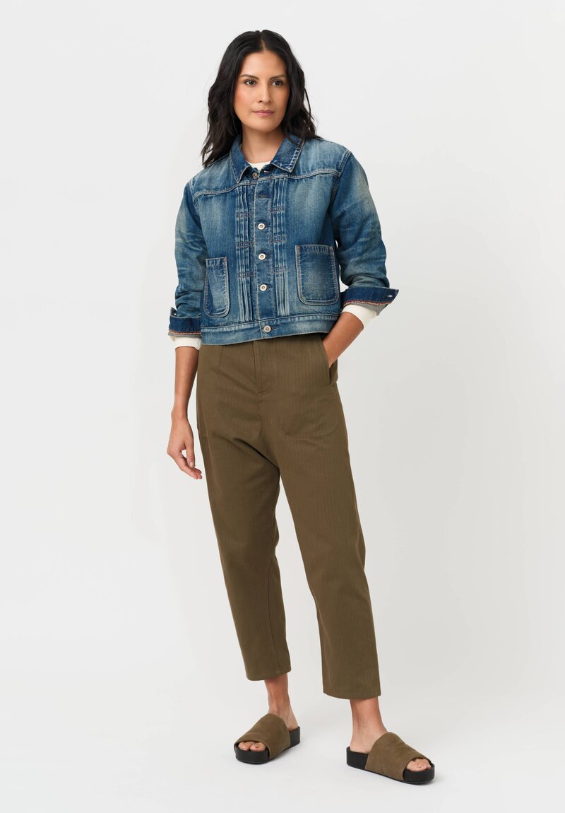 Cottle "Bingo Fushiori" C.T.L. Organic Cotton Denim Jacket in Dark Indigo