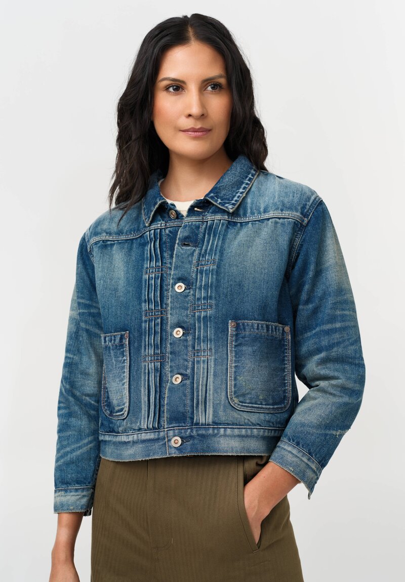 Cottle "Bingo Fushiori" C.T.L. Organic Cotton Denim Jacket in Dark Indigo