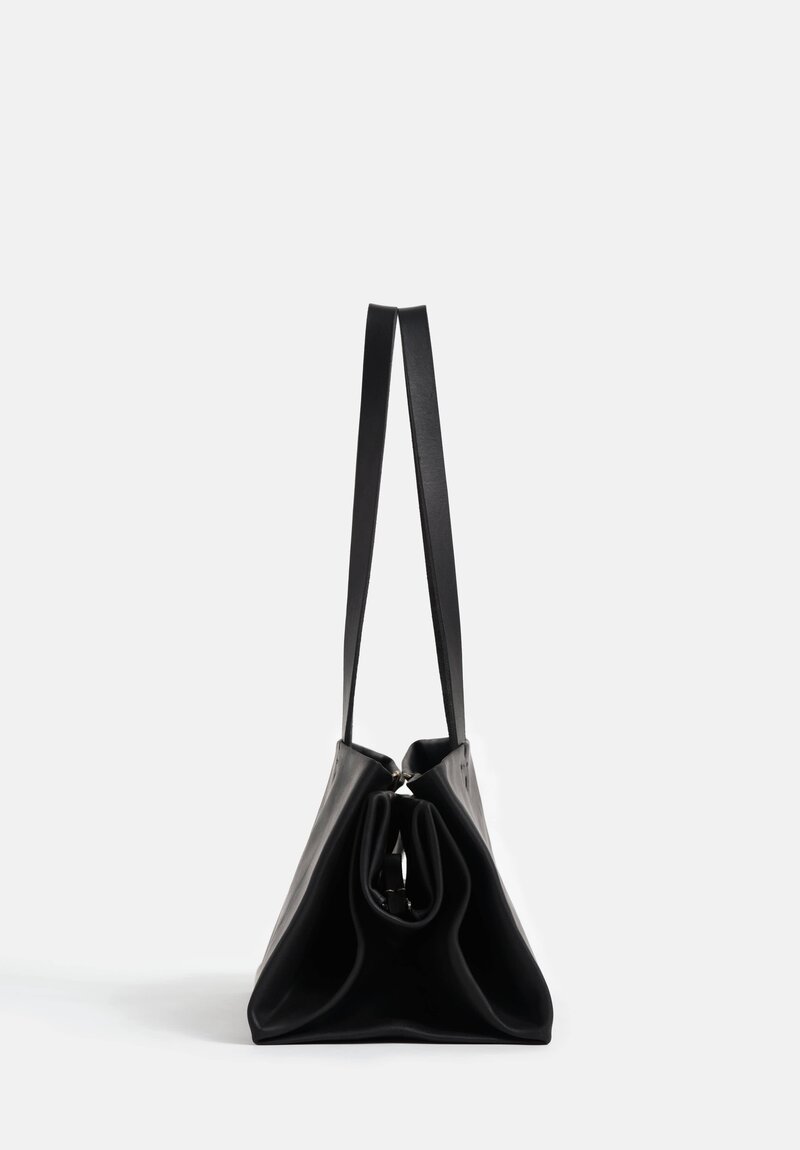 m.a+ Handmade Leather PHI Φ Envelope Bag in Black