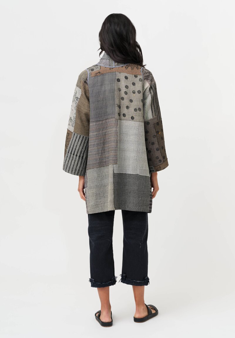 Mieko Mintz A-Line Jacket in Grey & Black