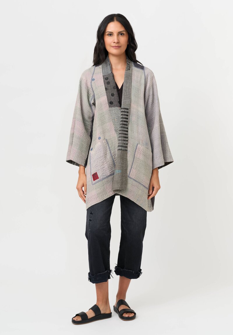 Mieko Mintz A-Line Jacket in Grey & Black