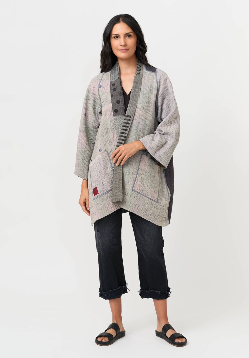 Mieko Mintz A-Line Jacket in Grey & Black
