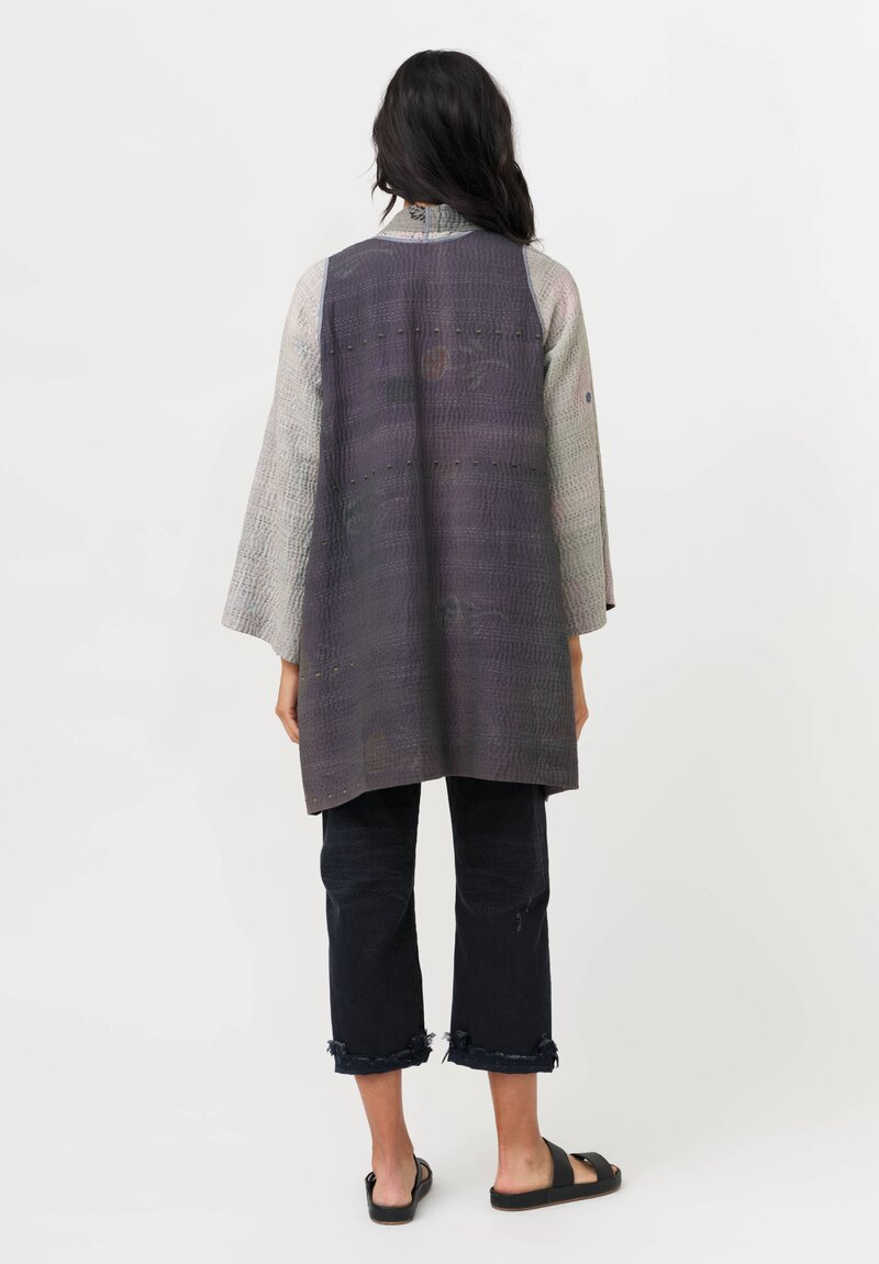 Mieko Mintz A-Line Jacket in Grey & Black
