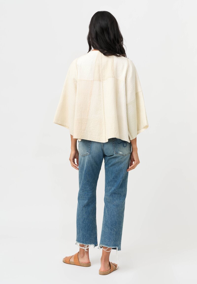 Mieko Mintz Jaipur Kantha Bell Shaped Jacket