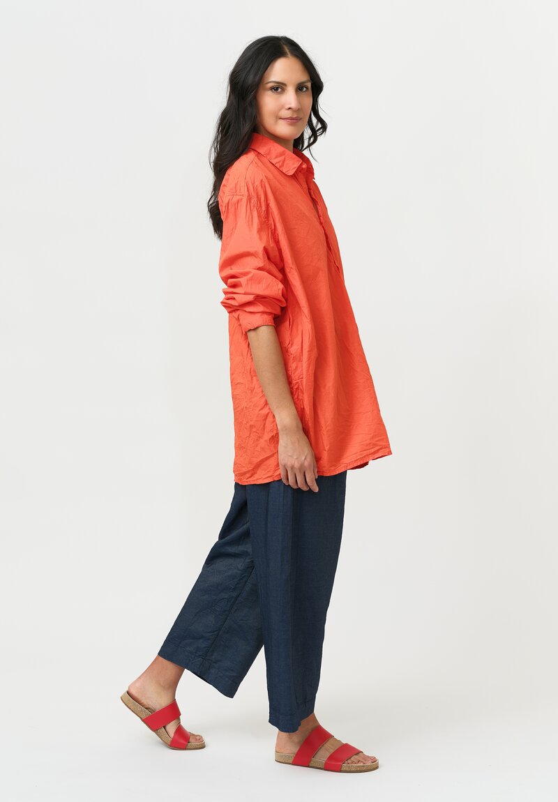 Daniela Gregis Washed Cotton Solid Fratello Uomo Shirt