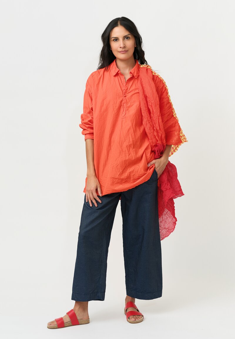 Daniela Gregis Washed Cotton Solid Fratello Uomo Shirt