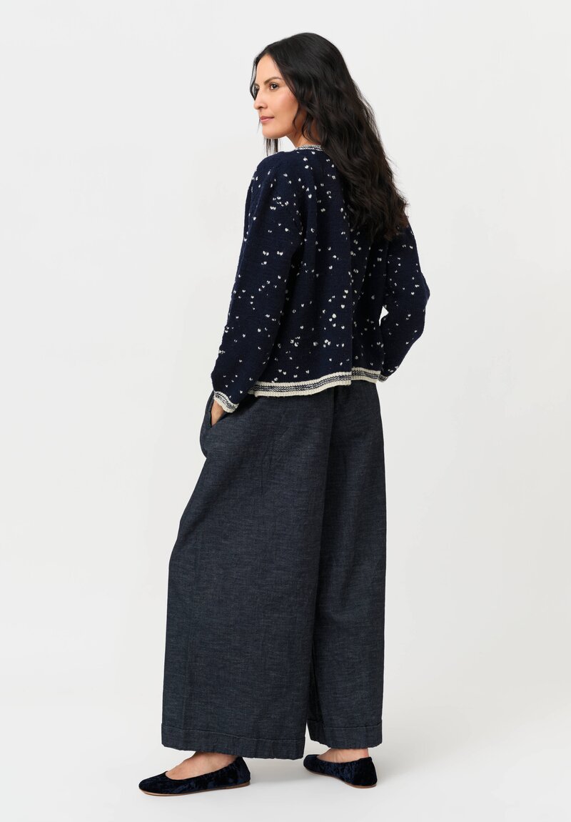 Pero Knit Sweater with Knitted Abstract Hearts