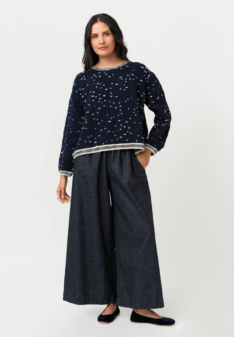 Pero Knit Sweater with Knitted Abstract Hearts