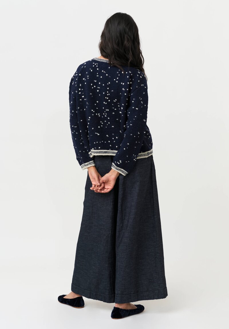 Pero Knit Sweater with Knitted Abstract Hearts
