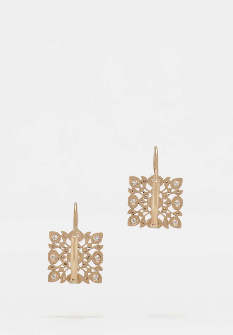 Anaconda Diamond & White Gold "Avesh" Mini Earrings