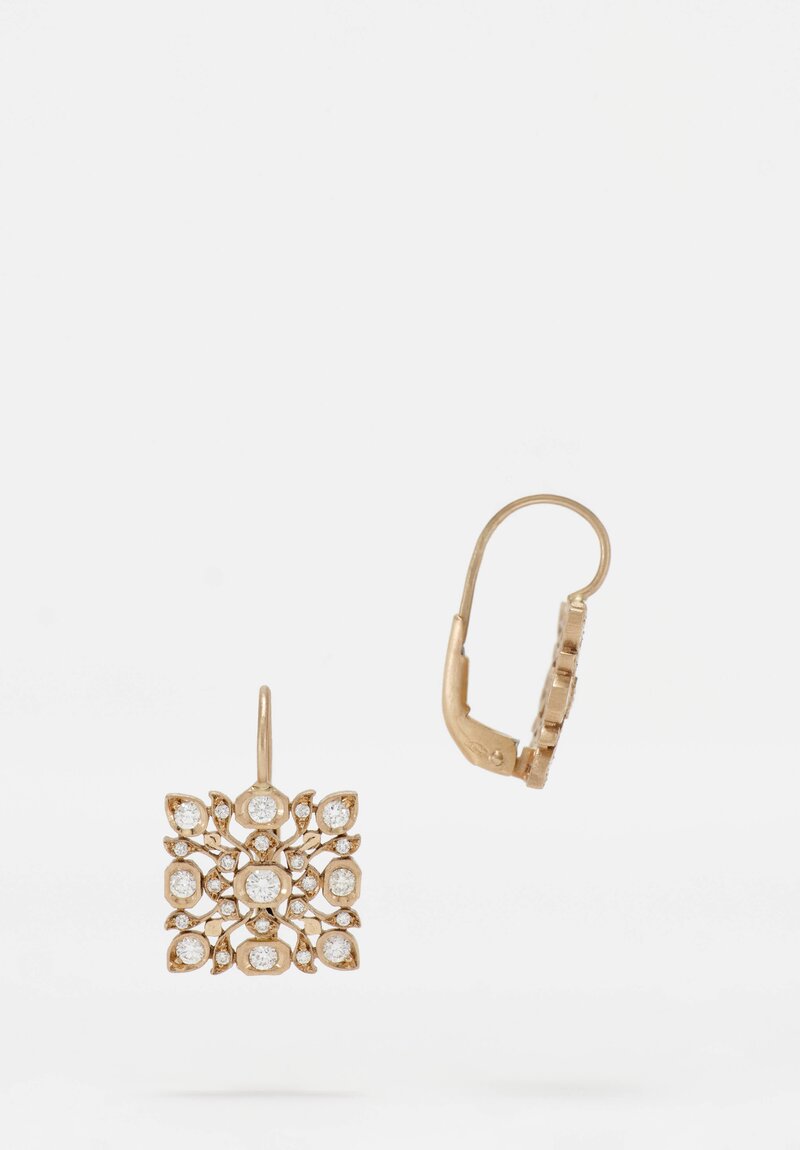 Anaconda Diamond & White Gold "Avesh" Mini Earrings