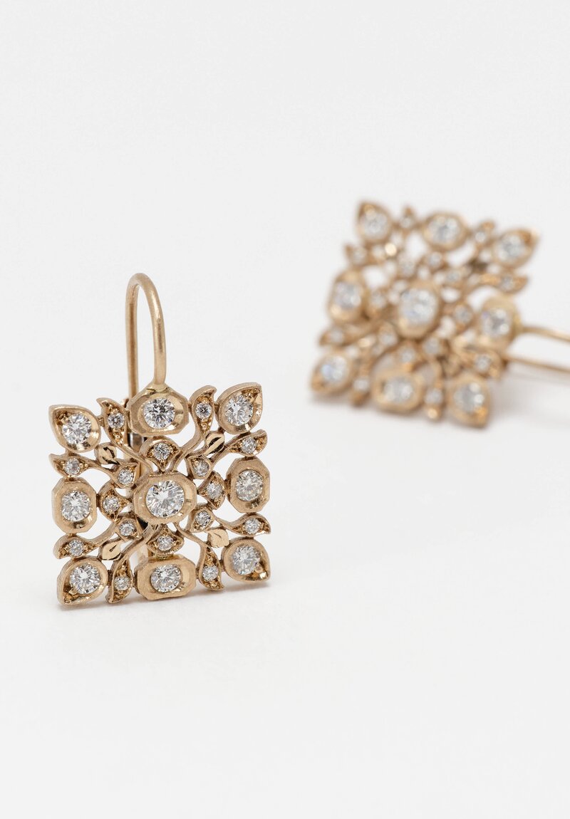Anaconda Diamond & White Gold "Avesh" Mini Earrings