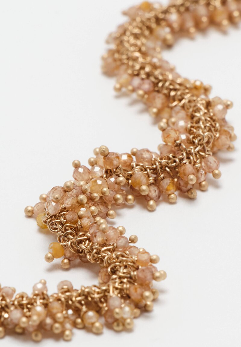 Anaconda Natural Zircon & White Gold Beatrice Bracelet