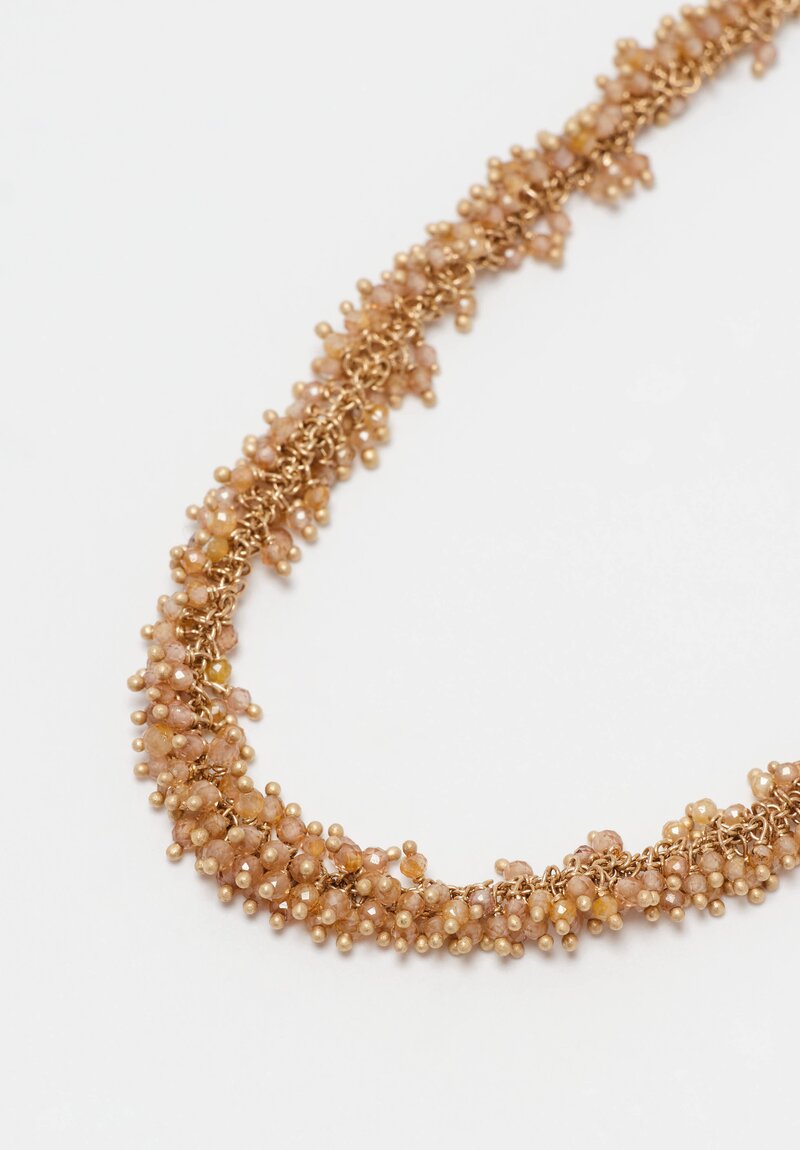Anaconda Natural Zircon & White Gold Beatrice Bracelet