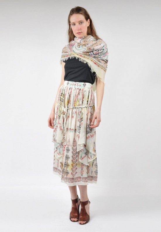 Etro Ethnic Pattern Skirt in Pastel