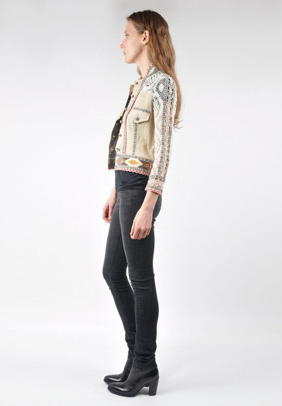 Etro Beaded Lace Jacket in Natural Santa Fe Dry Goods . Workshop