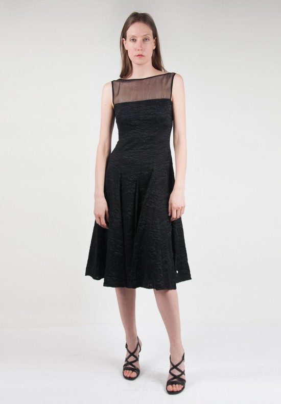 	Anett Röstel Sheer Top Dress in Black