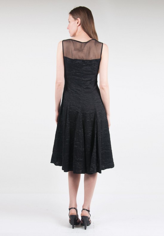 	Anett Röstel Sheer Top Dress in Black