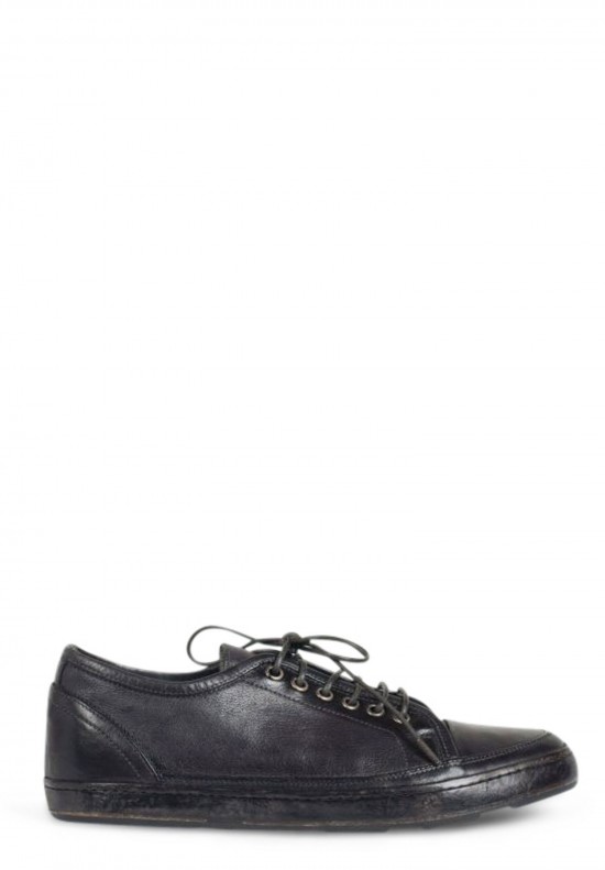 Fiorentini and Baker Lex Low Top Leather Sneaker in Anthracite