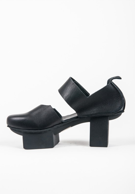  	Trippen Blank Platform Sandal in Black