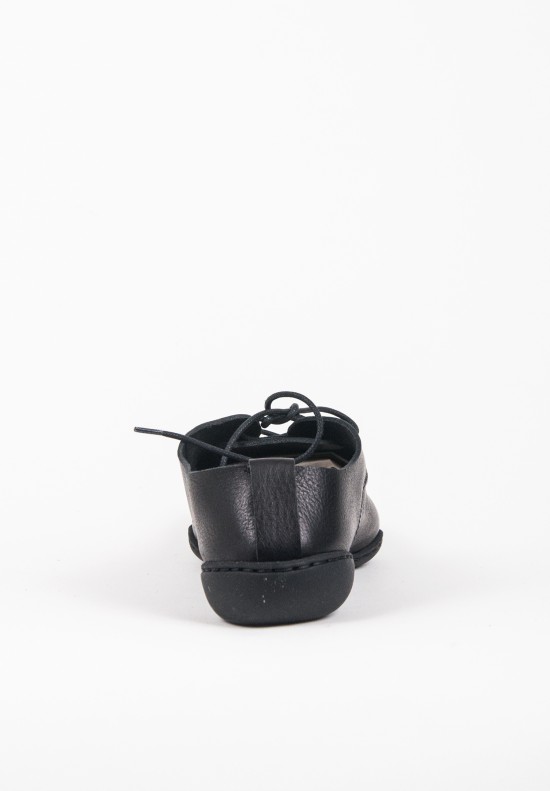  	Trippen Pot Lace Up Leather Sneaker in Black