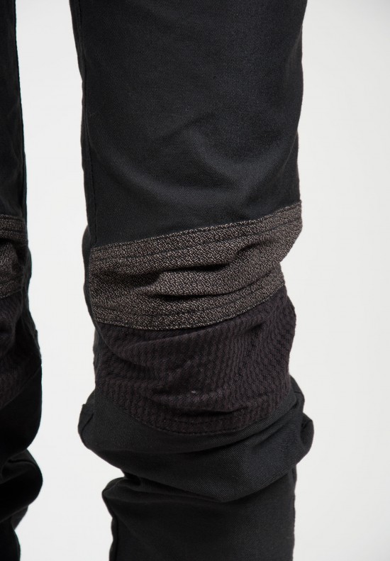 Share Spirit Patchwork Skinny Jeans in Black