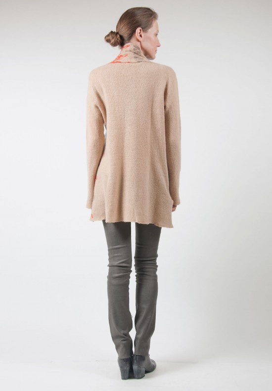 Casmari Mayan Cashmere Blazer in Sandstorm/Olympia/Furnace