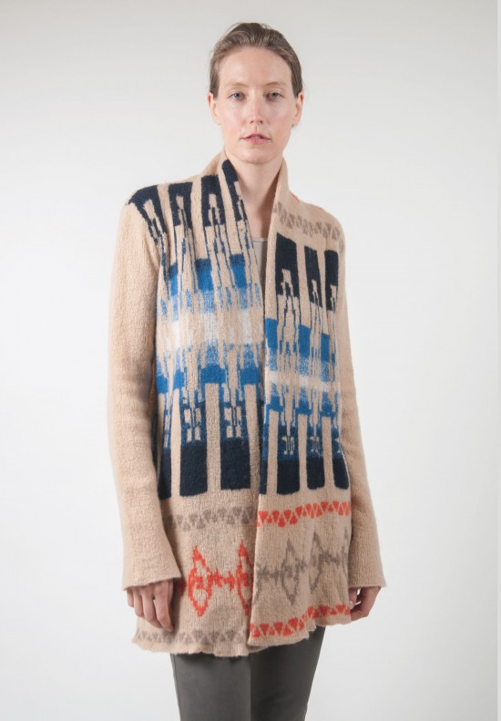 Casmari Mayan Cashmere Blazer in Sandstorm/Olympia/Furnace