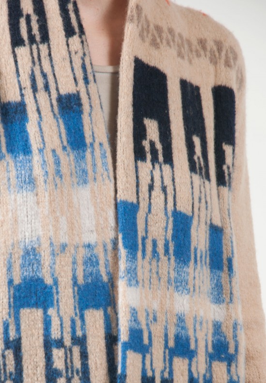 Casmari Mayan Cashmere Blazer in Sandstorm/Olympia/Furnace