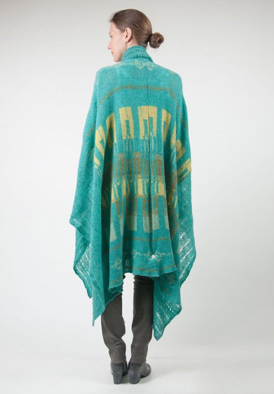 Casmari Mayan Cashmere Wrap in Paisley/Sap