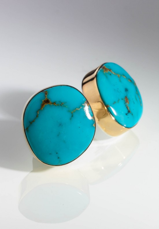 Greig Porter Kingman Turquoise Post Earrings