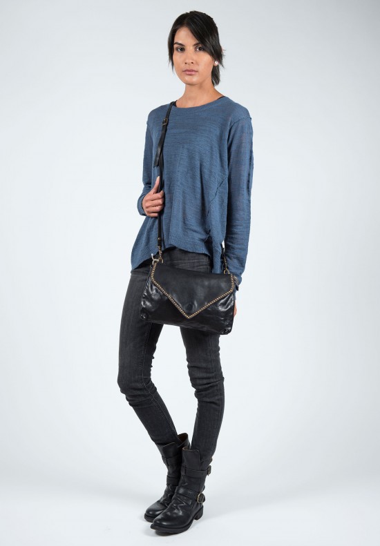 Campomaggi Studded Envelope Clutch in Nero