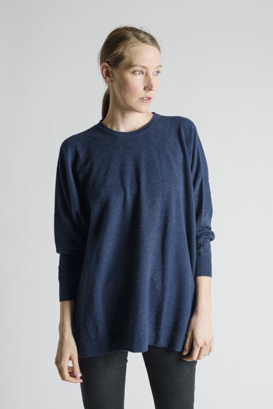 Hania by Anya Cole Crew Neck Cashmere Sweater in Cosmos | Santa Fe Dry ...