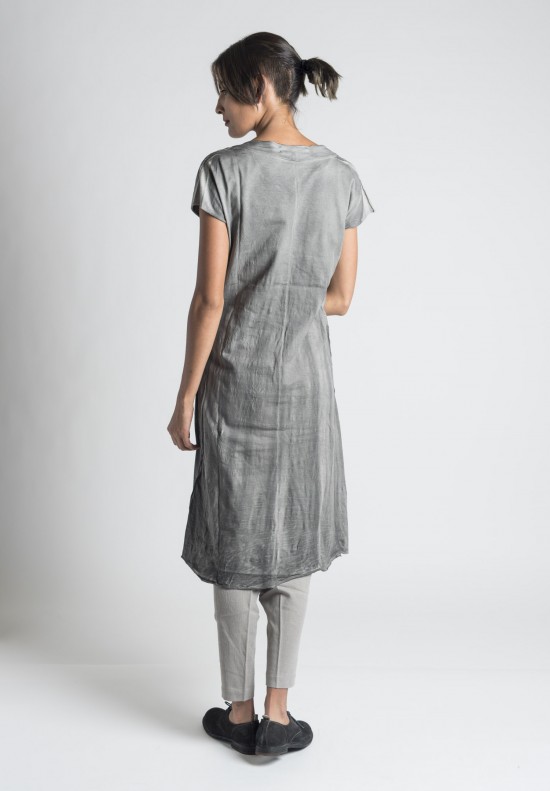 Inaisce Sylph Carbon Wash Tunic Dress in Carbon