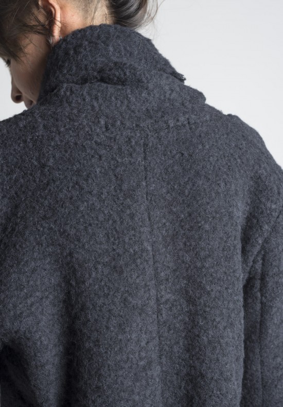 Rundholz Raw Alpaca/Wool Coat in Schwarz | Santa Fe Dry Goods ...