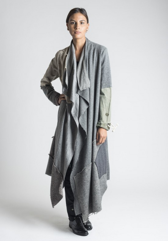 Greg Lauren Nomad Patchwork Coat in Grey | Santa Fe Dry Goods ...