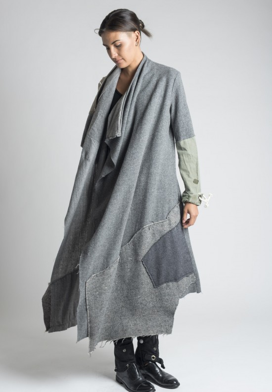 Greg Lauren Nomad Patchwork Coat in Grey | Santa Fe Dry Goods ...