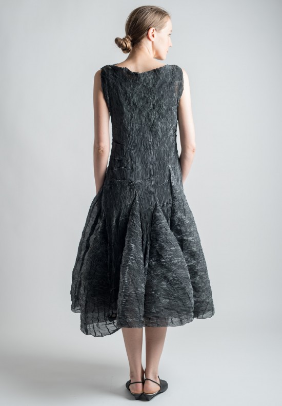 Anett Röstel Sleeveless Pleated Dress in Grey | Santa Fe Dry Goods ...