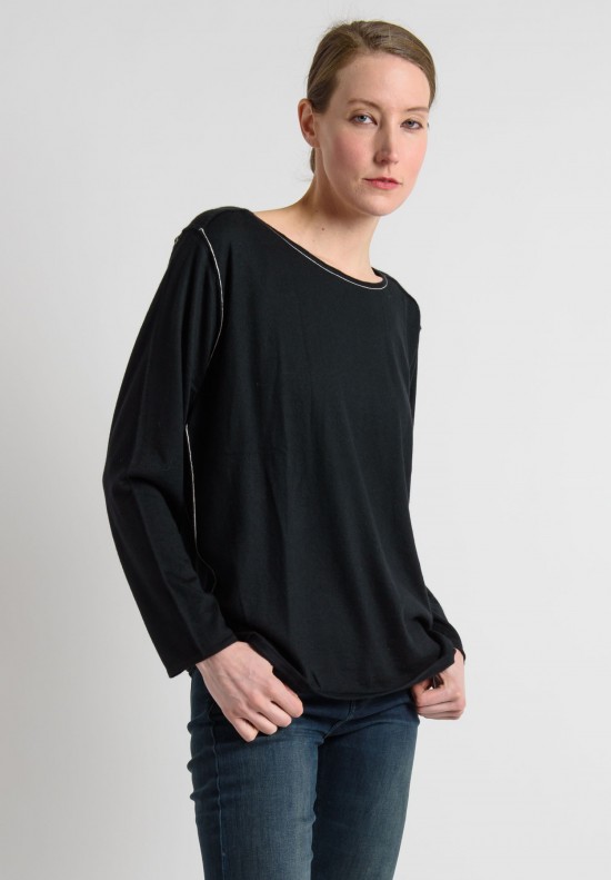 Paychi Guh Cashmere Everyday Top in Black | Santa Fe Dry Goods ...