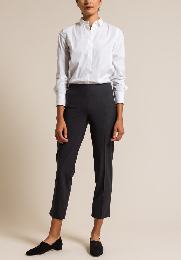 Brunello Cucinelli Wool Blend Trousers in Anthracite