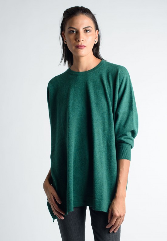 Hania by Anya Cole Cashmere Crew Neck Sweater in Spruce | Santa Fe Dry ...