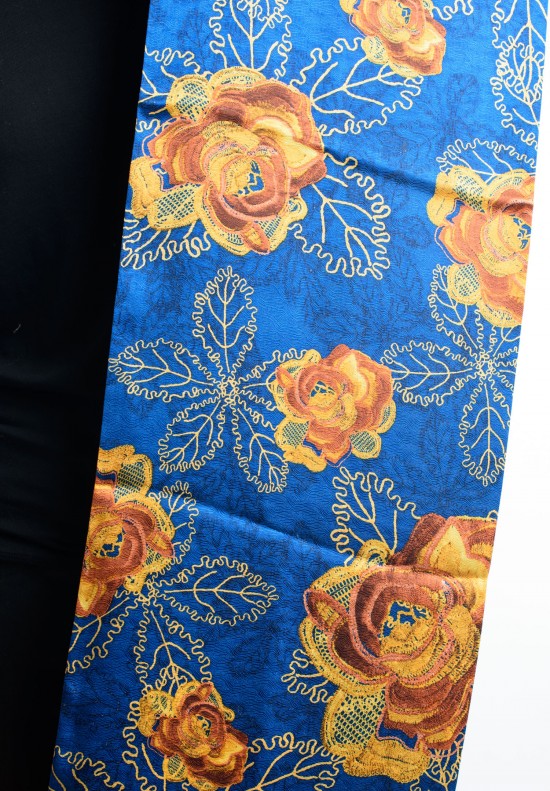 Pineda Covalin Roses Scarf in Blue	