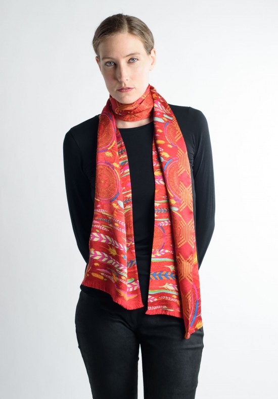 Pineda Covalin Dreamcatcher Scarf in Red | Santa Fe Dry Goods ...