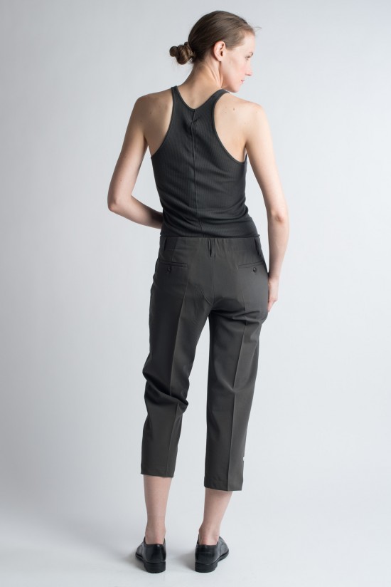 Rick Owens Classic Cropped Pant in Darkdust