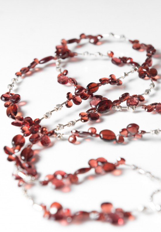 Greig Porter Garnet & Sterling Silver Necklace	