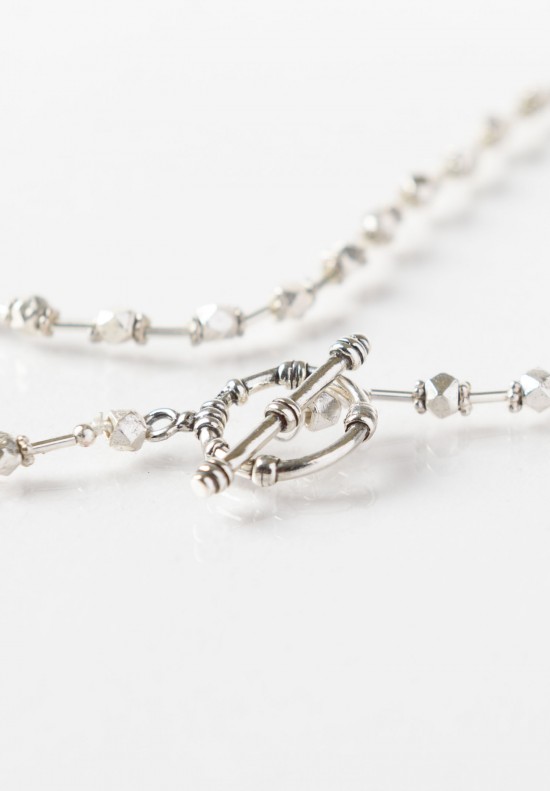Greig Porter Silver Beads Necklace	