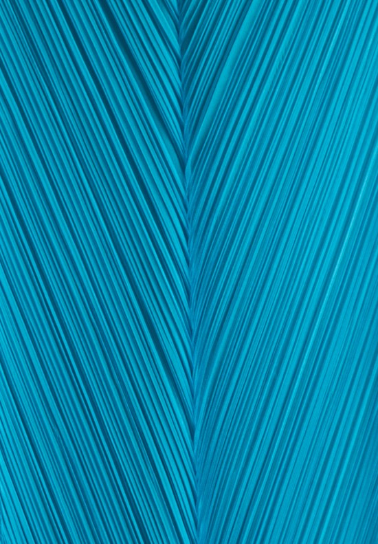 Issey Miyake Pleats Please Zig Zag Scarf in Turquoise	