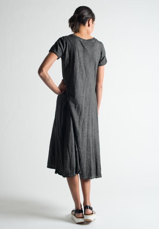 Gilda Midani Solid Dye Tee Dress in Iron | Santa Fe Dry Goods ...