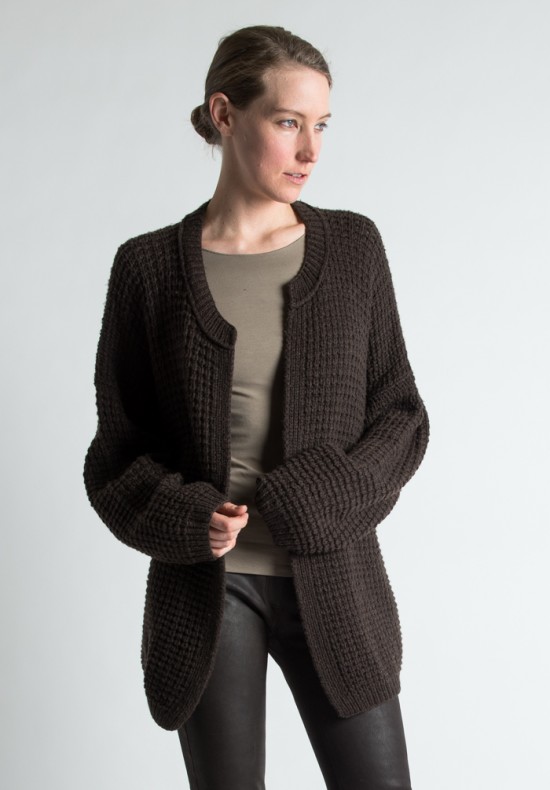 Hania by Anya Cole Oversized Hand-Knit Cardigan in Brown | Santa Fe Dry ...